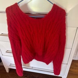 redneck knit V-neck sweater